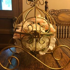 Decorative Cinderella coach with flowers